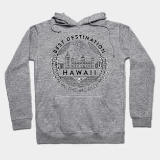 Hawaii Minimal Badge Design Hoodie